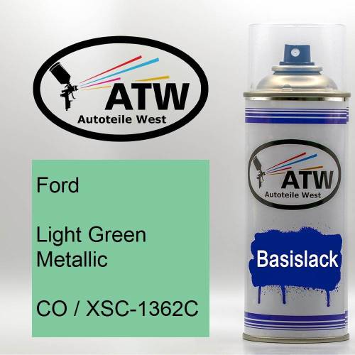 Ford, Light Green Metallic, CO / XSC-1362C: 400ml Sprühdose, von ATW Autoteile West.
